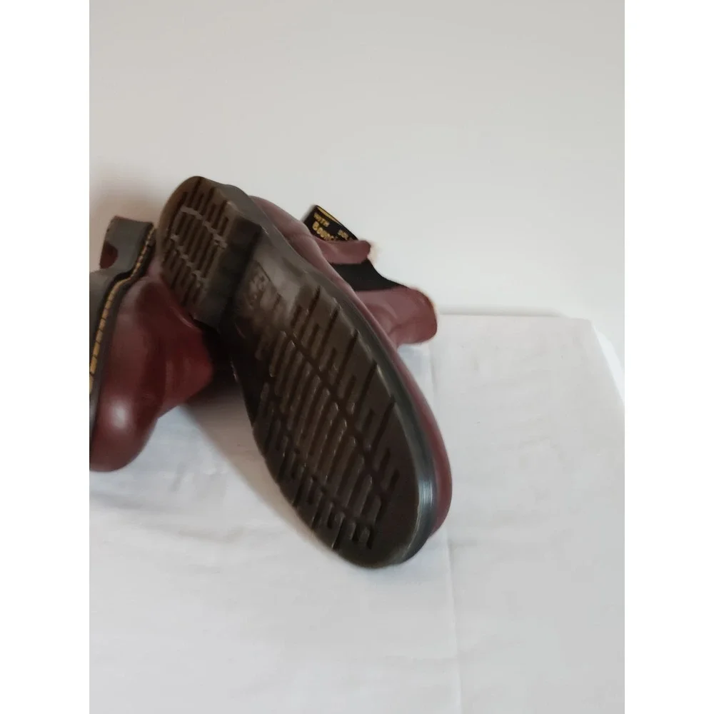 Dr. Martens 2976 FL Fur Lined Dark Brown Leather Chelsea Western Boots Men 12